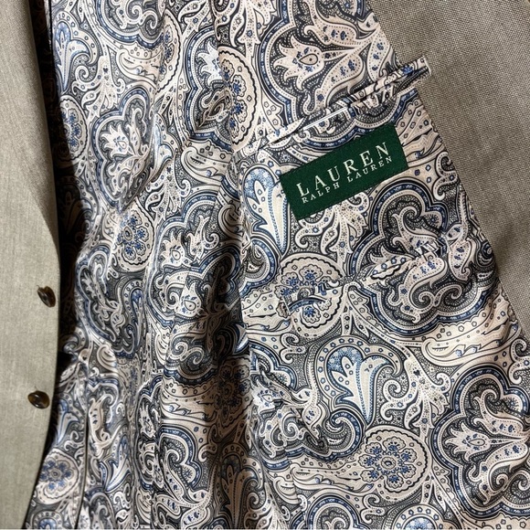 NWT Lauren Ralph Lauren Lela 14RX8188 Men's Tan Blazer Jacket 44 Regular - Picture 6 of 11